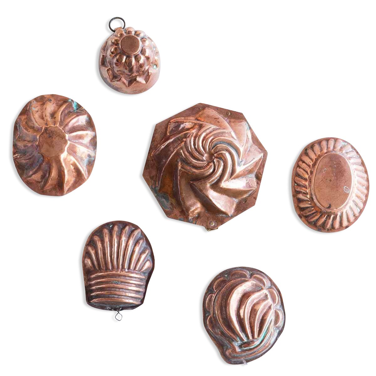 19th c Swedish mini copper molds