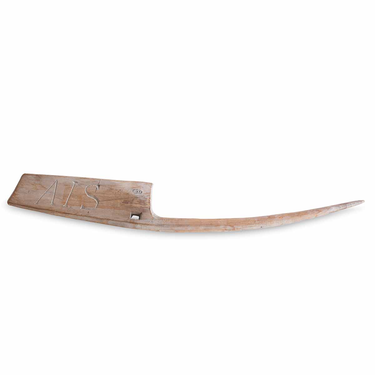 19th c. Wooden Swedish Fish Needle Eleish Van Breems Home