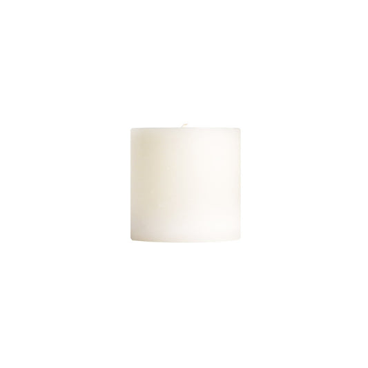 3" X 3" Unscented Pillar Candles Stark White Eleish Van Breems Home