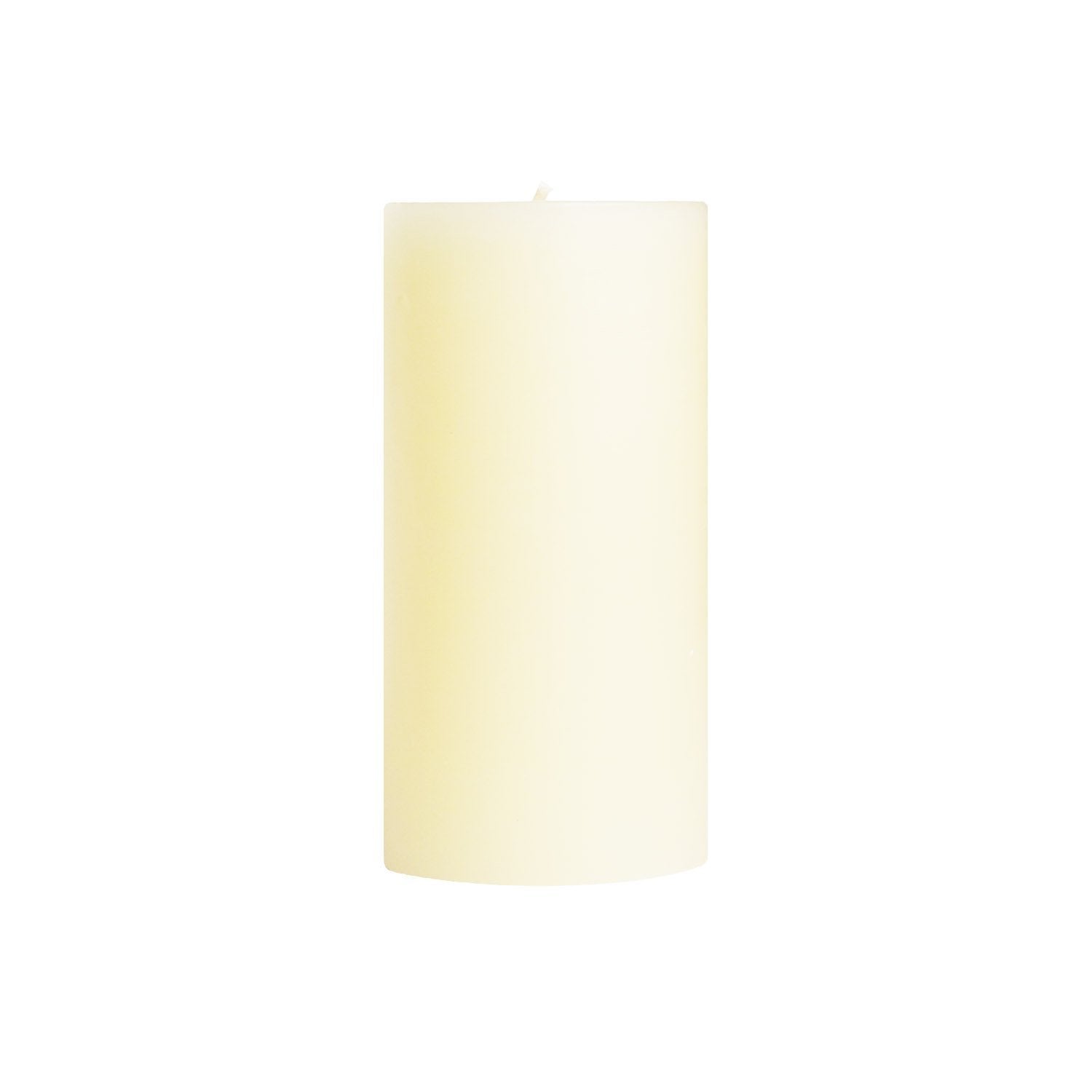 3" X 6" Unscented Pillar Candles Shell White Eleish Van Breems Home