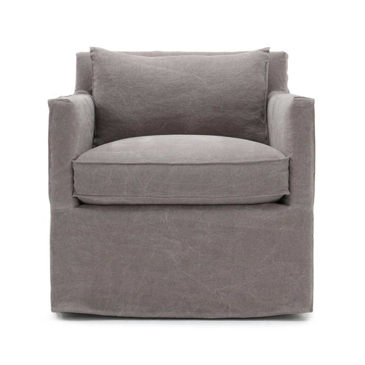 Jan Club Swivel Chair Inala Flax