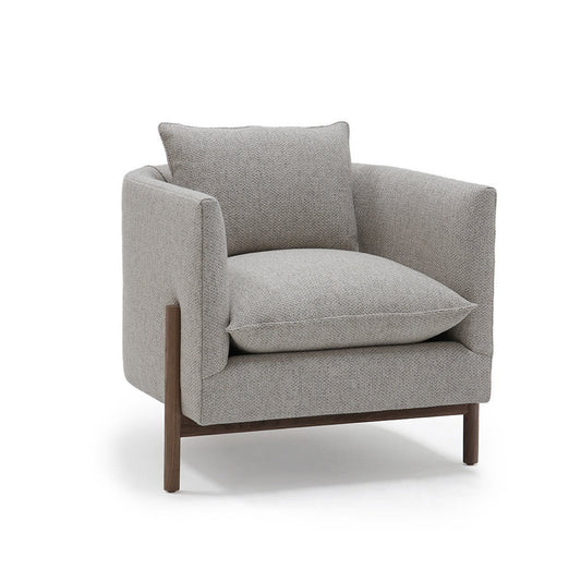 Sullivan Club Chair Walnut in Biyanga