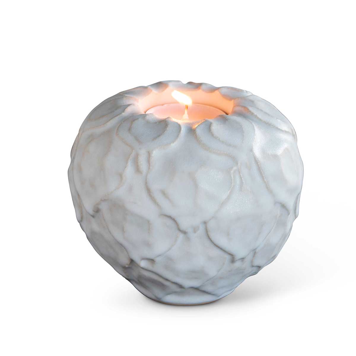Artichoke Tealight Holder White Eleish Van Breems Home