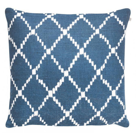 Blue Ikat Kerela Linen Pillow Eleish Van Breems Home