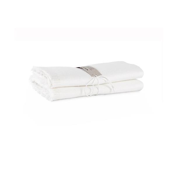 Burlap Tea Towel Set Off White Eleish Van Breems Home