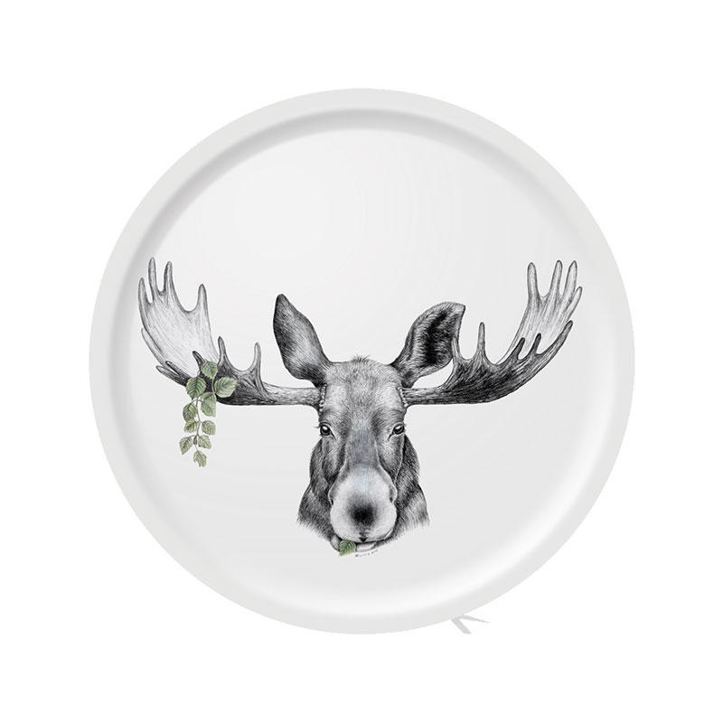 Charlotte Nicolin Round Tray Medium The Forest Prince Eleish Van Breems Home