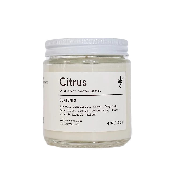 Citrus Botanical Candle 4 oz 4oz Eleish Van Breems Home