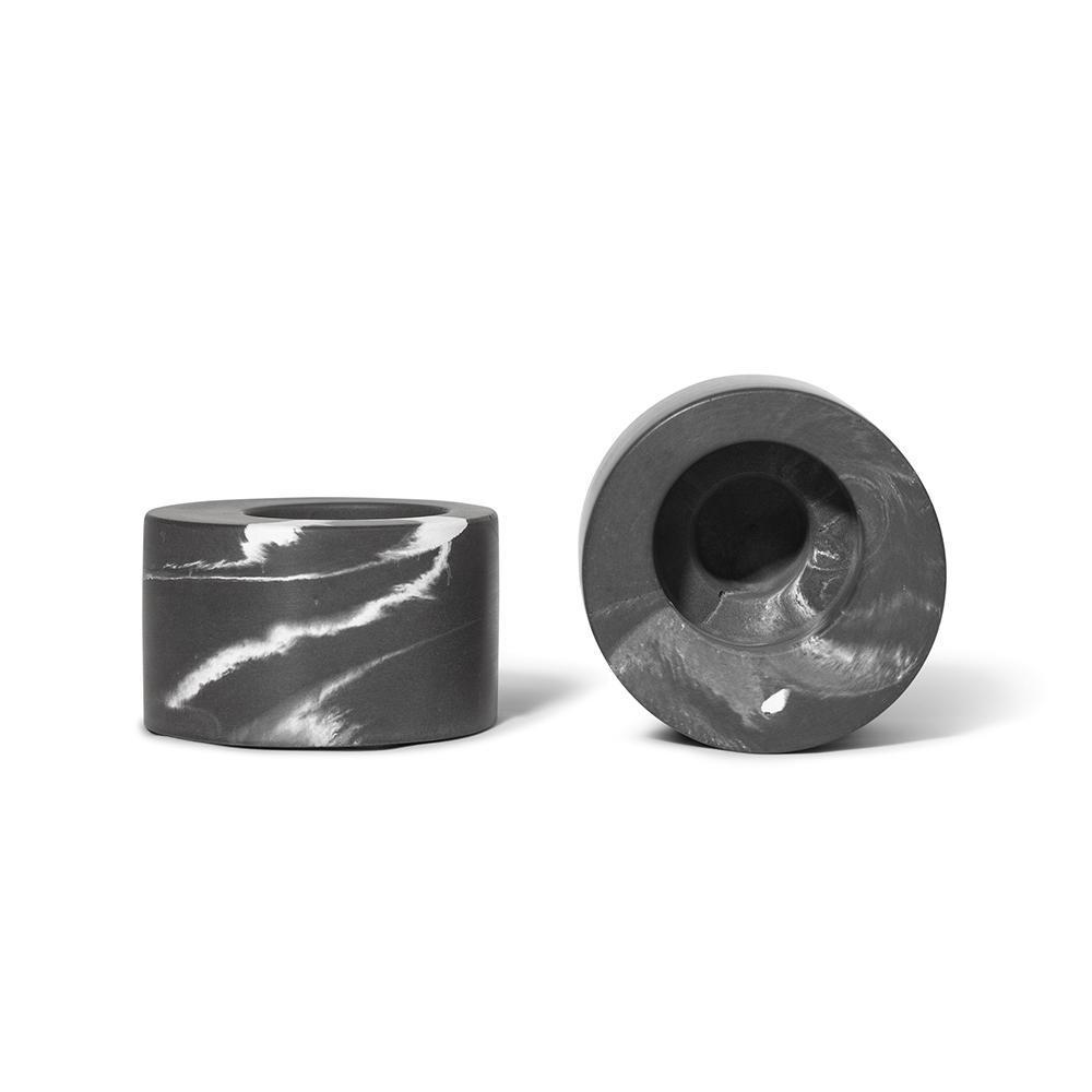 Concrete Candle Holder Dark Marbled Eleish Van Breems Home