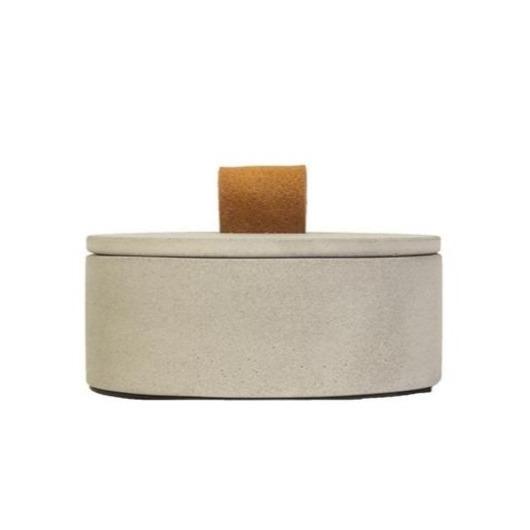 Concrete Large Leather Loop Box Eleish Van Breems Home
