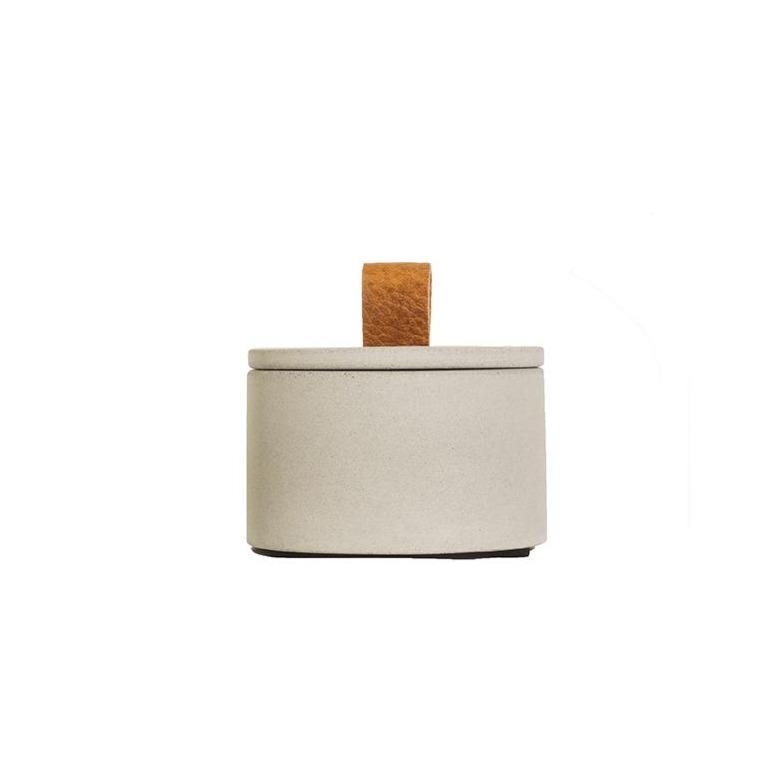 Concrete Small Leather Loop Box Eleish Van Breems Home