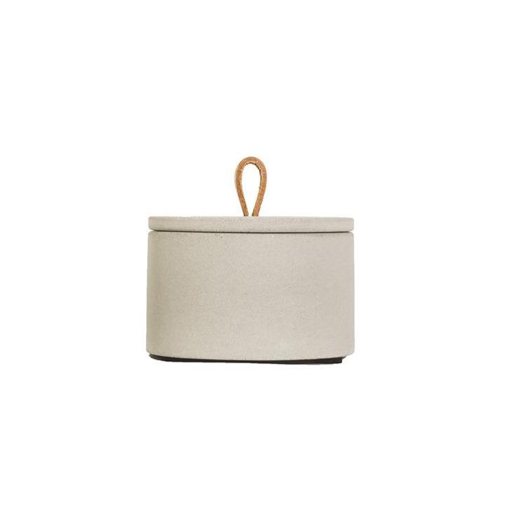 Concrete Small Leather Loop Box Eleish Van Breems Home