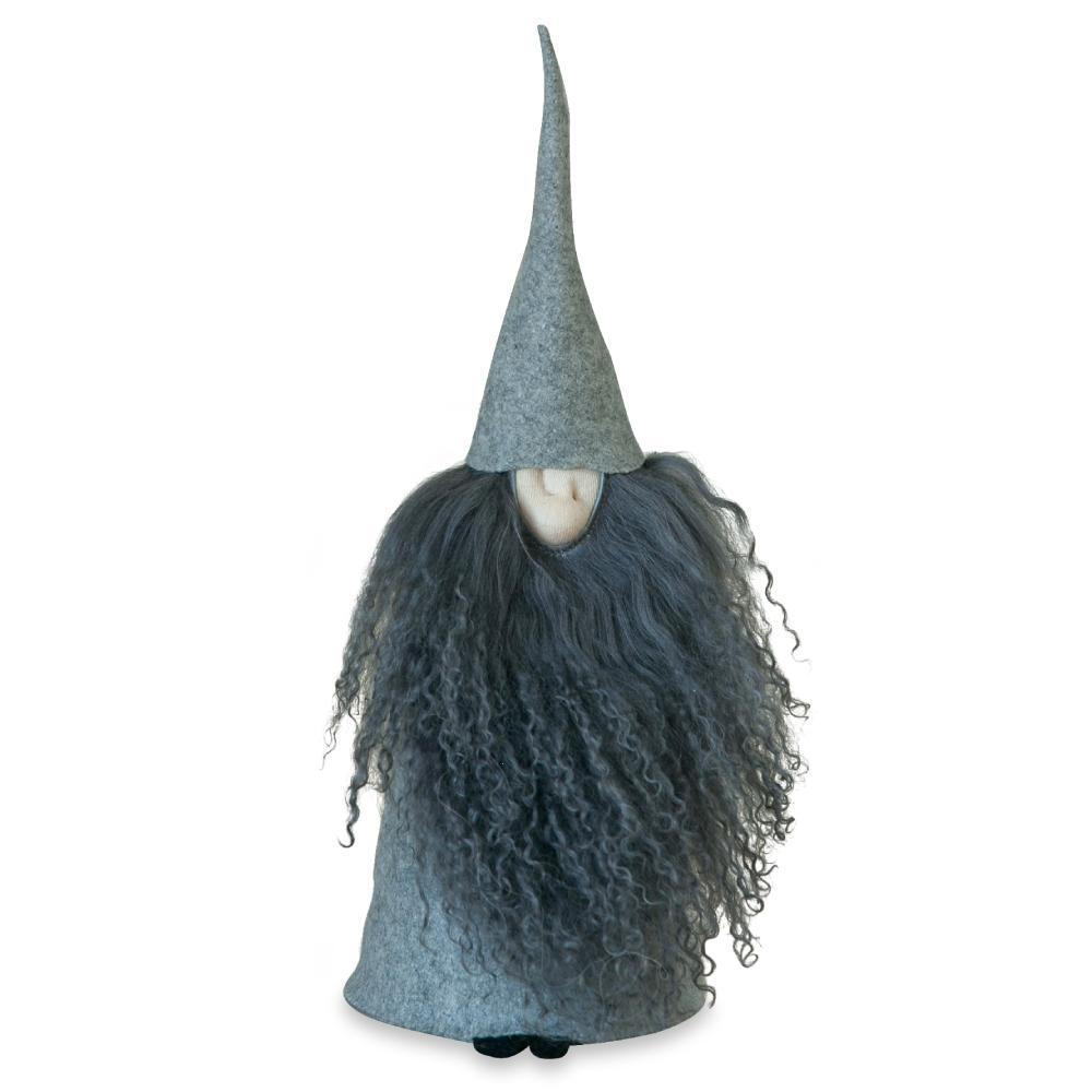 Felt Tomte Light grey cap & body and dark beard. X Large Eleish Van Breems Home