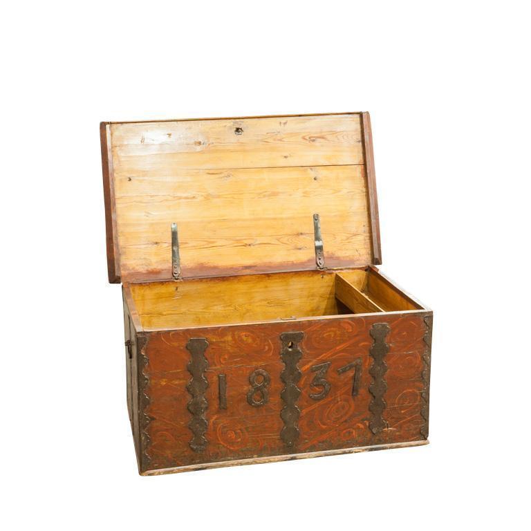 Finnish Folk Trunk with Iron Dating Eleish Van Breems Home