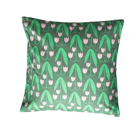 Floral Printed Pillow Green Linnea Eleish Van Breems Home