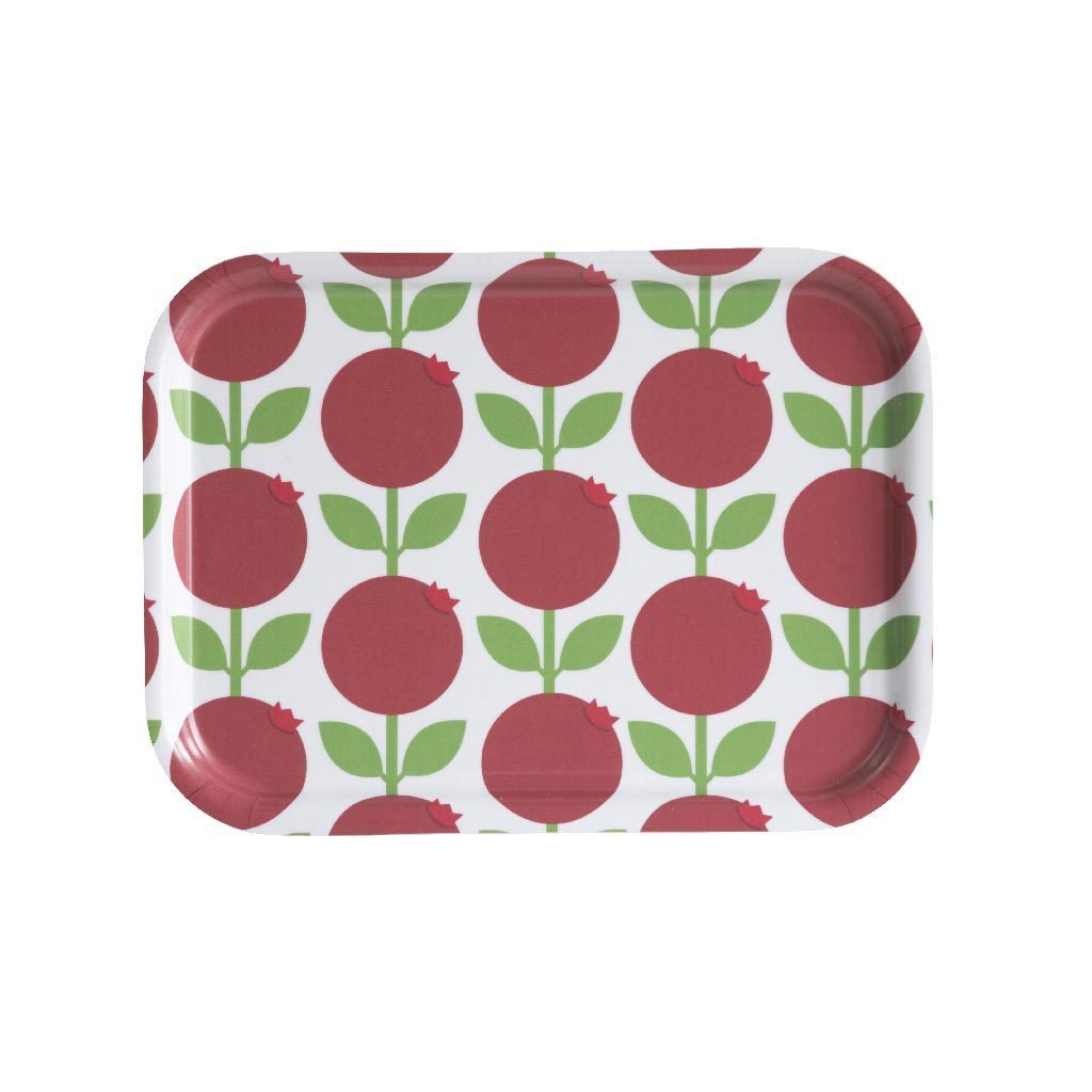 Floral Rectangular Tray Lingonberry Eleish Van Breems Home