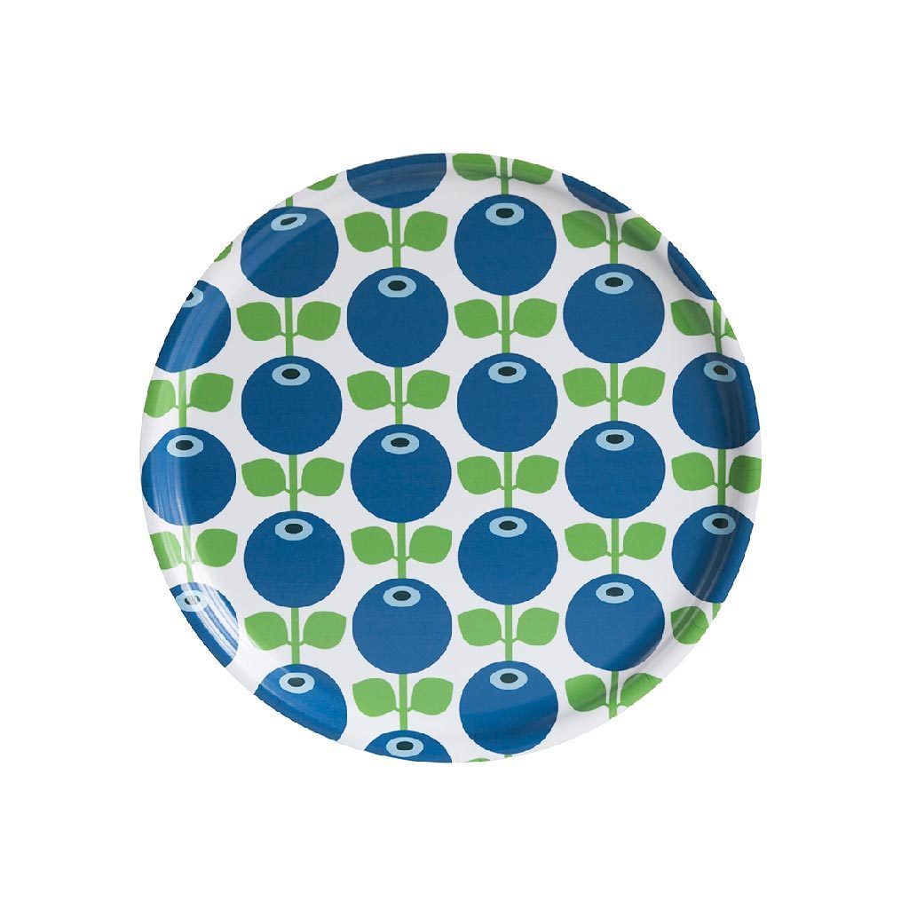 Floral Round Tray Blueberry Eleish Van Breems Home
