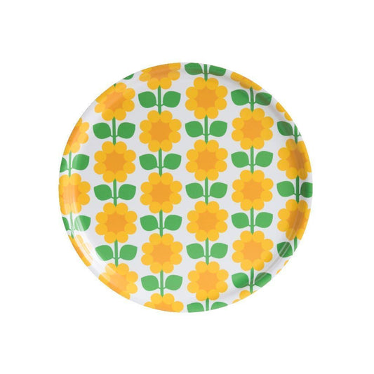 Floral Round Tray Cloudberry Eleish Van Breems Home