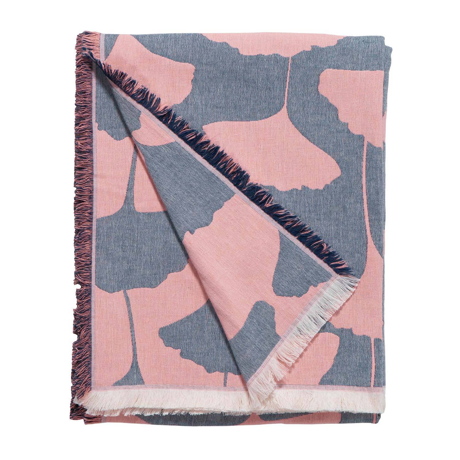 Ginkgo Throw Denim Eleish Van Breems Home
