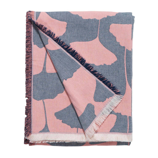 Ginkgo Throw Denim Eleish Van Breems Home