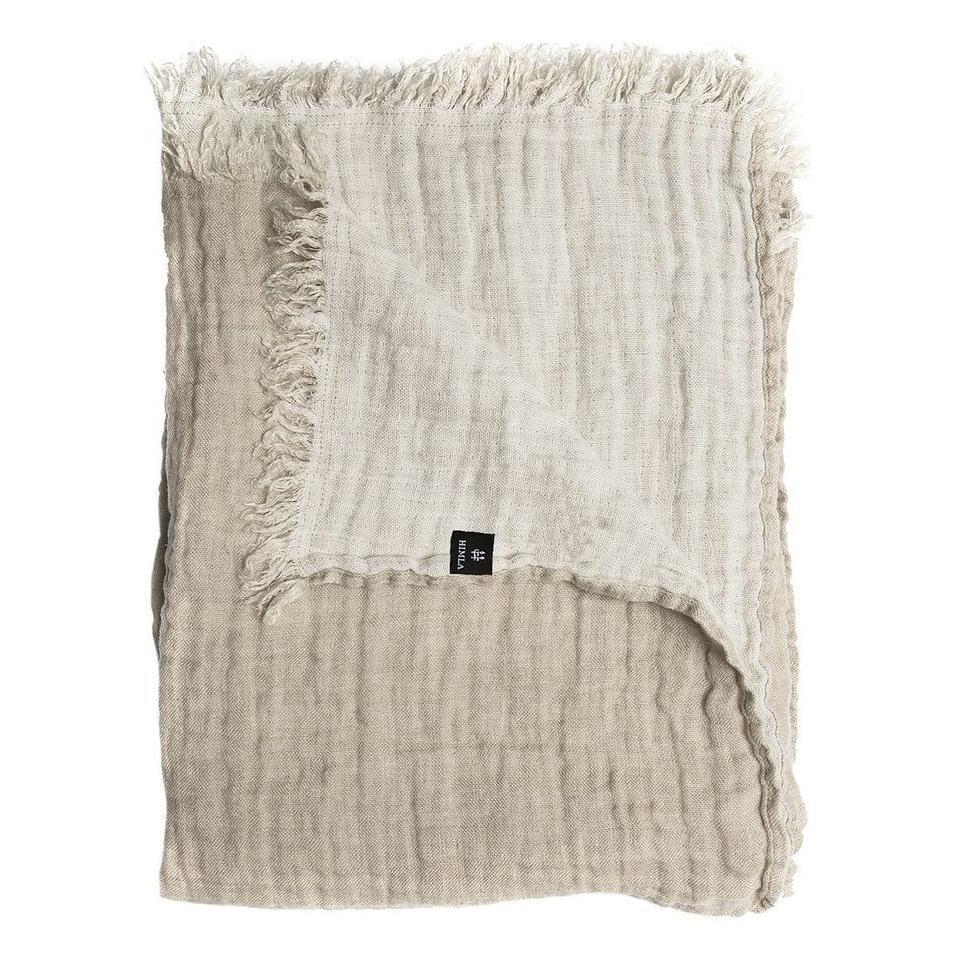 Hannelin Linen Throw Natural/White Eleish Van Breems Home