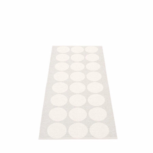Hugo Runner 2 1/4' x 5 1/4' White Metallic/Fossil Grey Eleish Van Breems Home