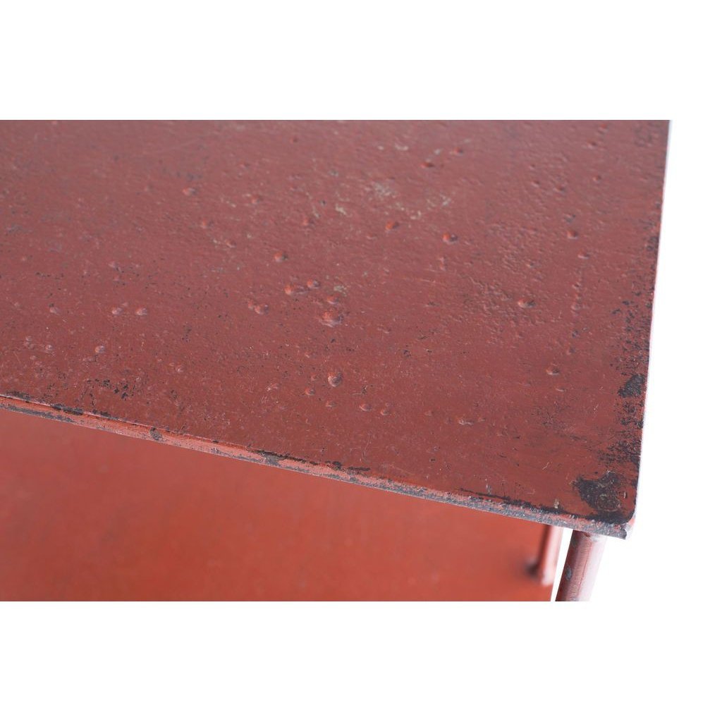 Industrial Red Metal Shelving Unit Eleish Van Breems Home