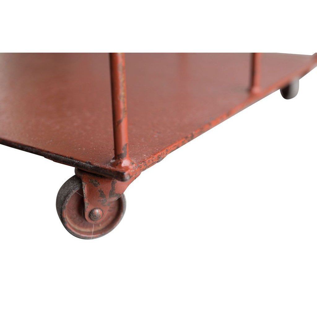 Industrial Red Metal Shelving Unit Eleish Van Breems Home