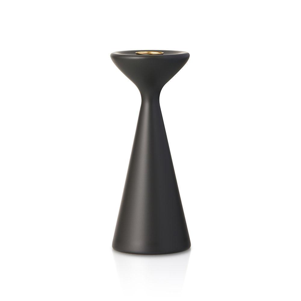 Inga Candlestick Medium Anthracite Grey Eleish Van Breems Home
