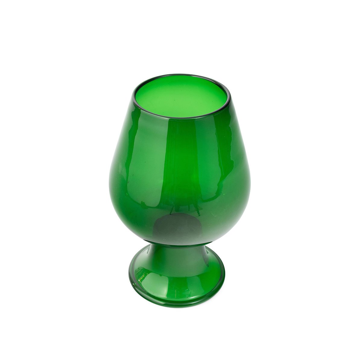 Italian Blown Green Glass Vase Eleish Van Breems Home