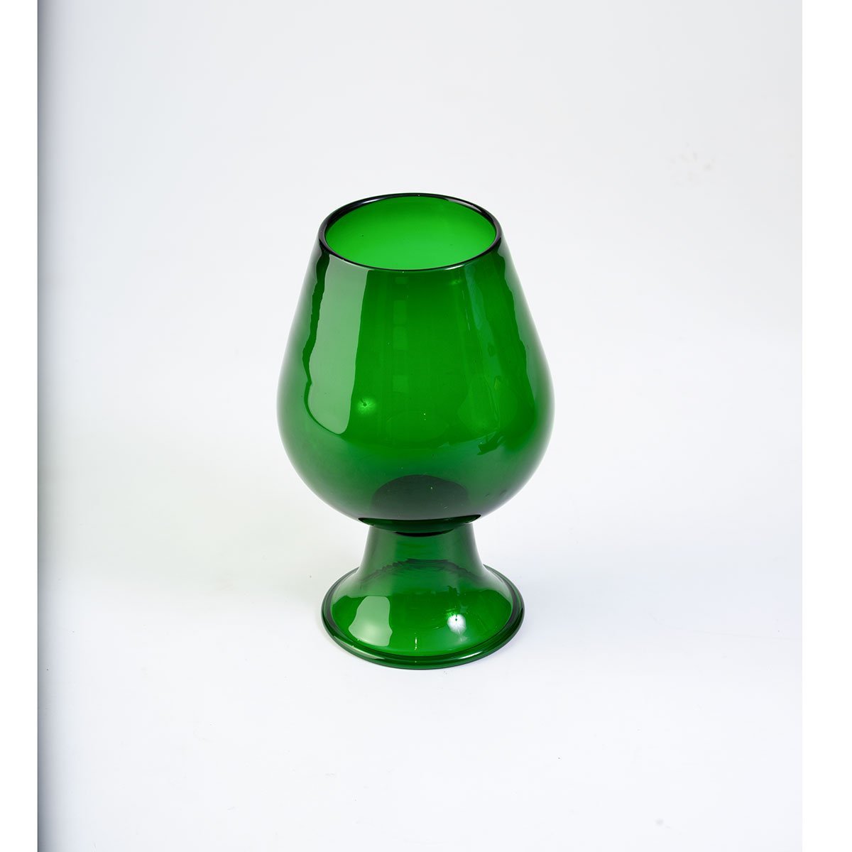 Italian Blown Green Glass Vase Eleish Van Breems Home