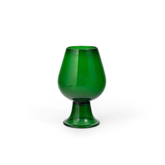 Italian Blown Green Glass Vase Eleish Van Breems Home
