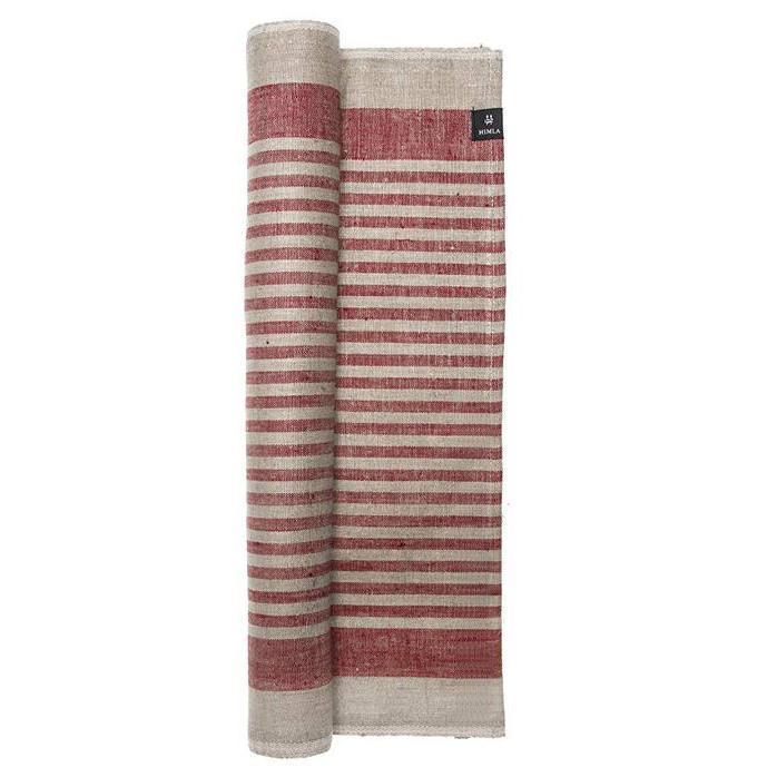 Karin Linen Table Runner True Red/Natural Eleish Van Breems Home