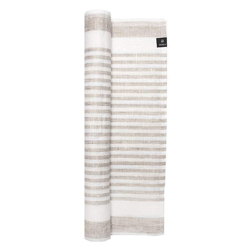 Karin Linen Table Runner White/Natural Eleish Van Breems Home