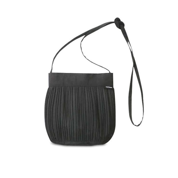 Small Black Wool Shoulder Bag