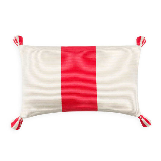 Laguna Stripe Pillow Coral Eleish Van Breems Home