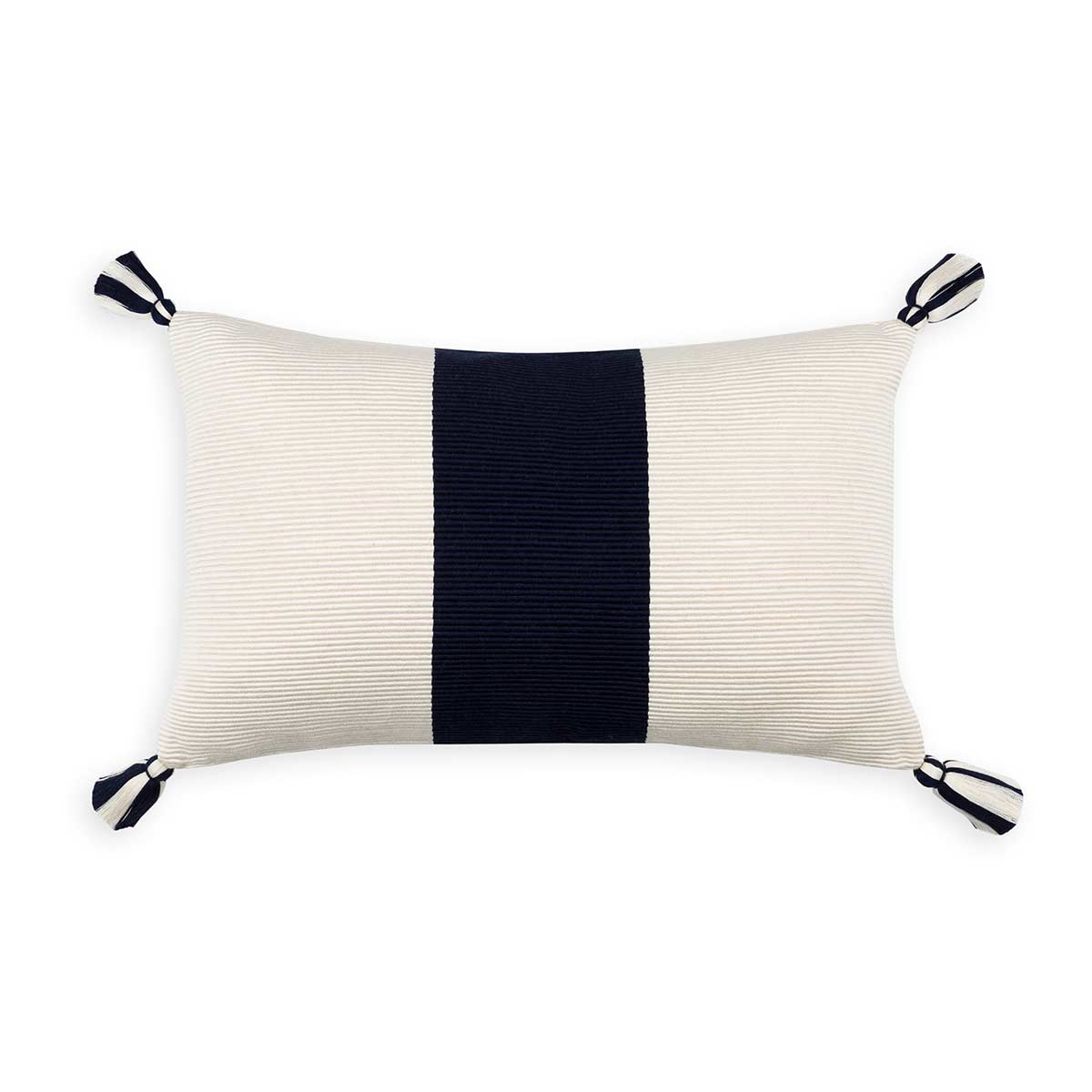 Laguna Stripe Pillow Navy Eleish Van Breems Home