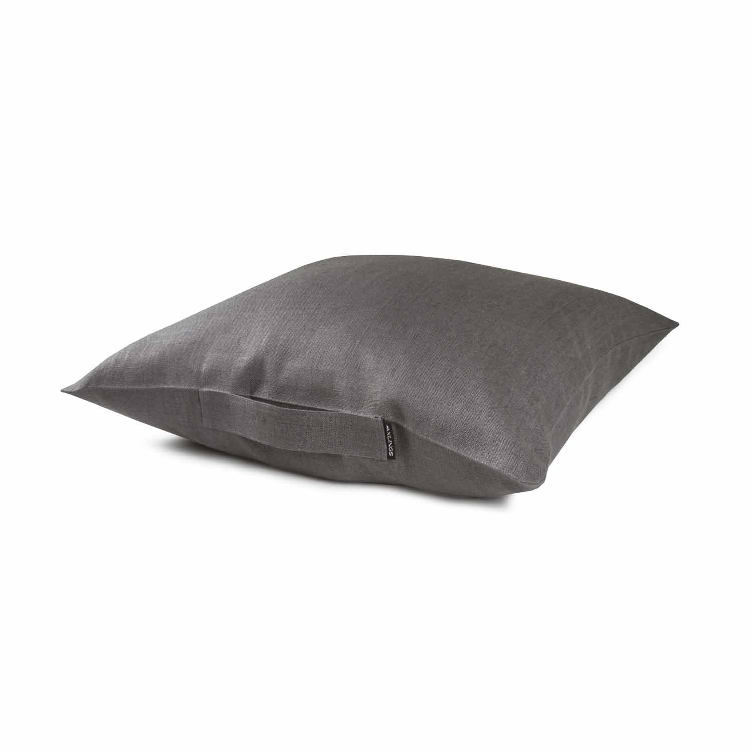 Linen Pillow With Handle Concrete Eleish Van Breems Home