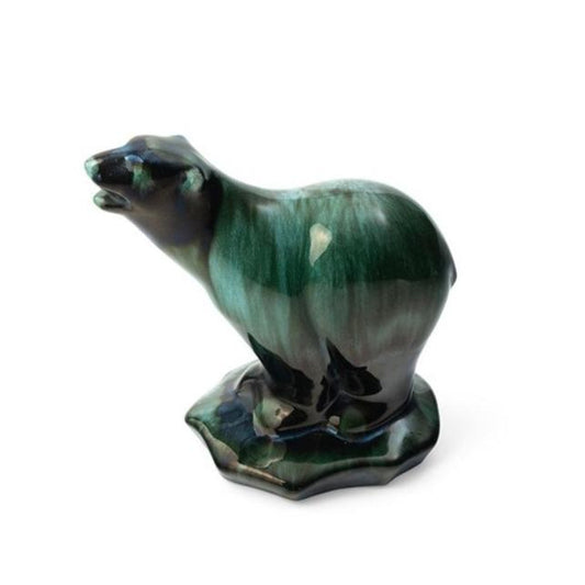 Malachite Glazed Polar Bear Eleish Van Breems Home