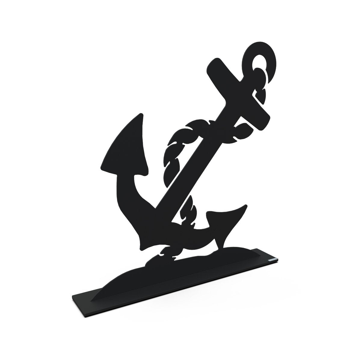 Metal Anchor Sculpture Medium Black Eleish Van Breems Home