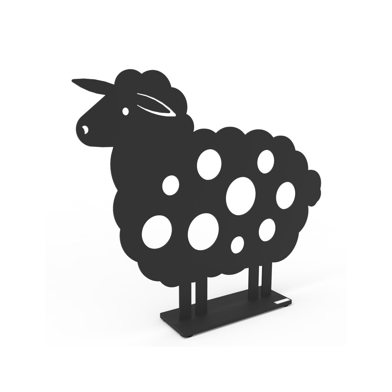 Metal Sheep Sculpture Medium Black Eleish Van Breems Home