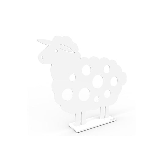 Metal Sheep Sculpture Small White Eleish Van Breems Home