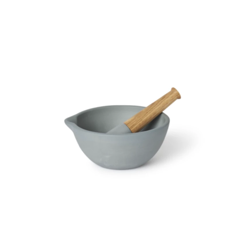 Mortar & Pestle Steel Eleish Van Breems Home