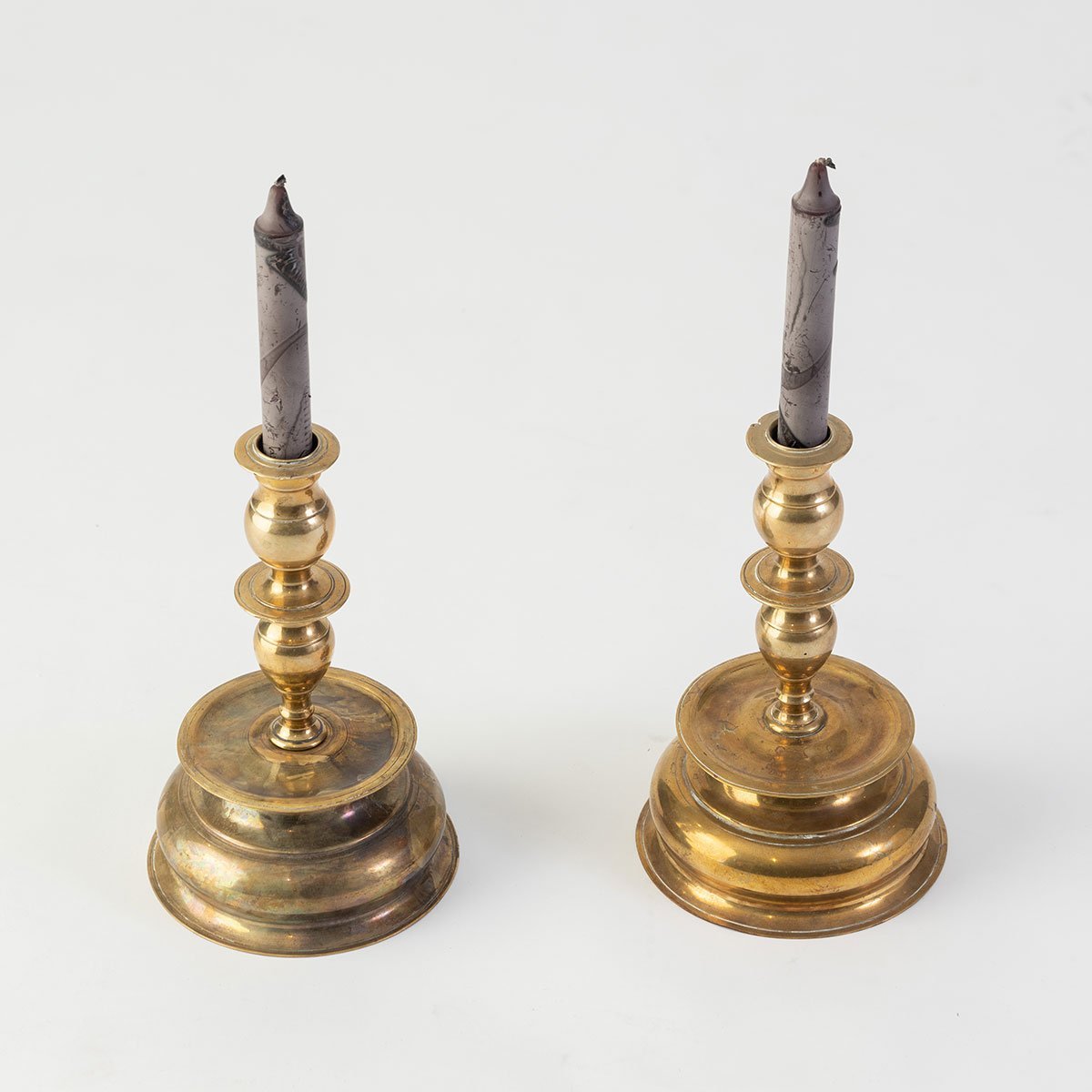 Pair of Brass Candlesticks Eleish Van Breems Home