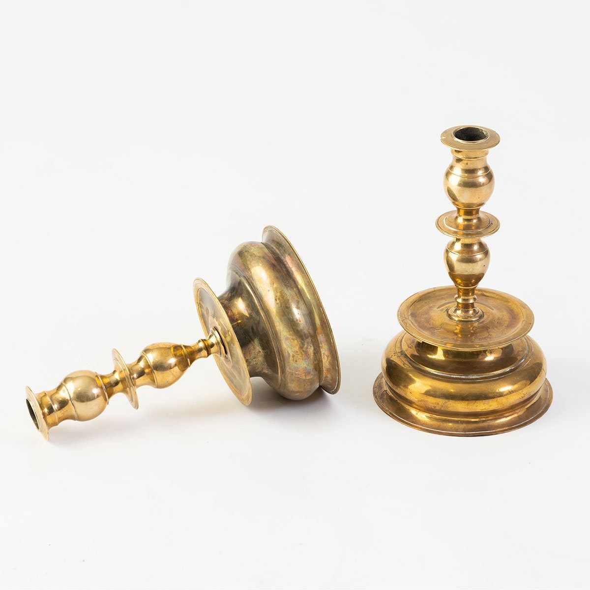 Pair of Brass Candlesticks Eleish Van Breems Home