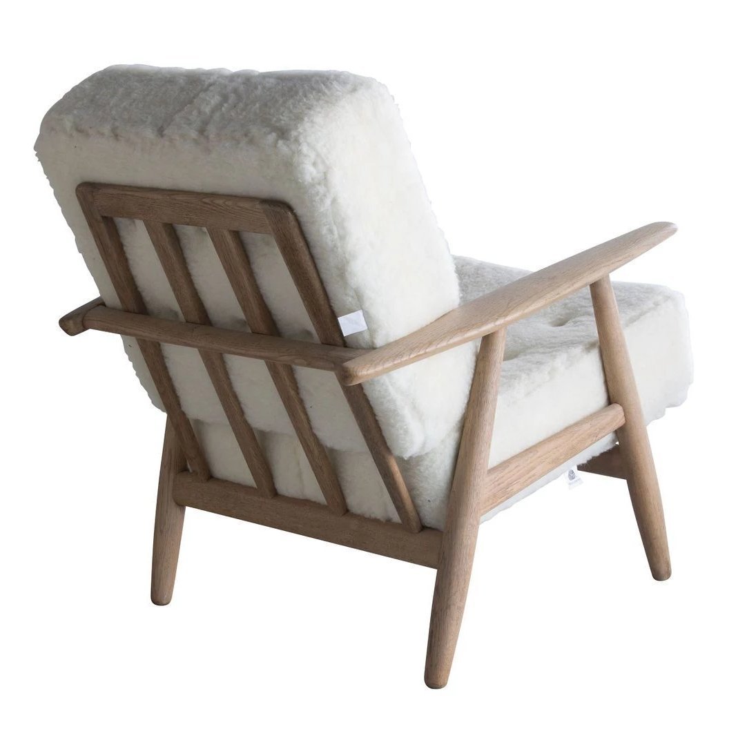 Pair of Hans Wegner Cigar Easy Chairs, Danish Mid Century Modern Eleish Van Breems Home
