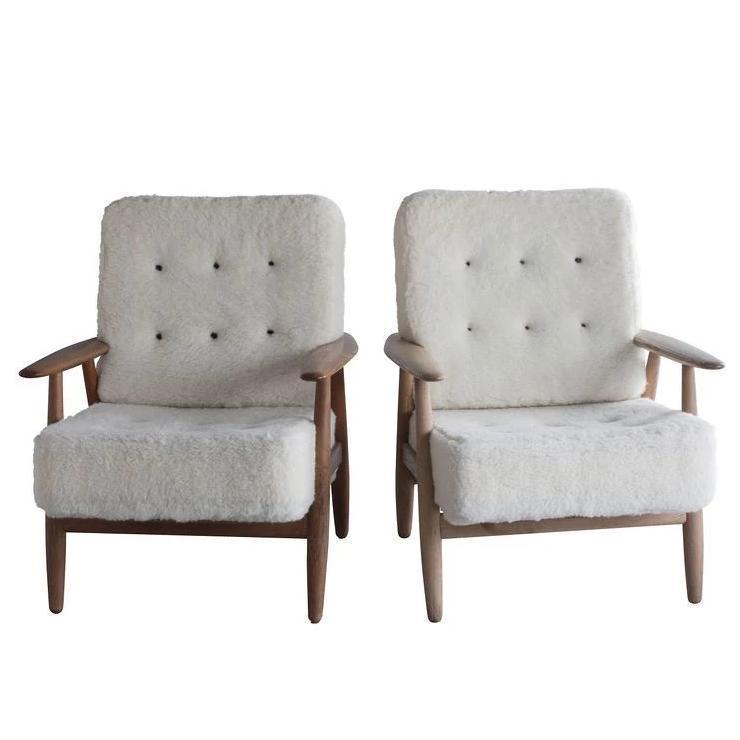 Pair of Hans Wegner Cigar Easy Chairs, Danish Mid Century Modern Eleish Van Breems Home