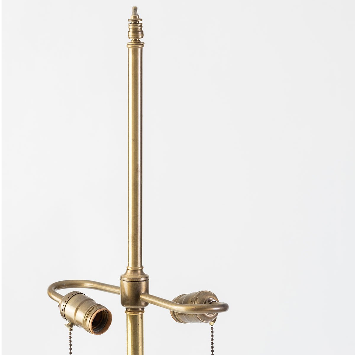 Pair of Heifetz Monumental Walnut & Ebonized Lamps Eleish Van Breems Home