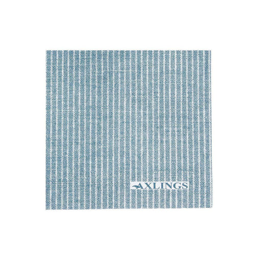 Paper Cocktail Napkin Striped Ice Blue Eleish Van Breems Home