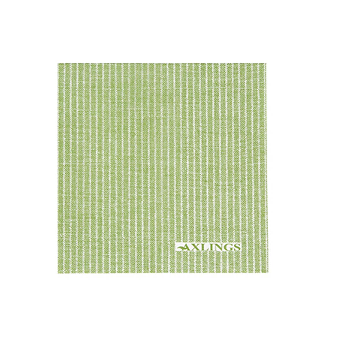 Paper Cocktail Napkin Striped Leaf Green Eleish Van Breems Home
