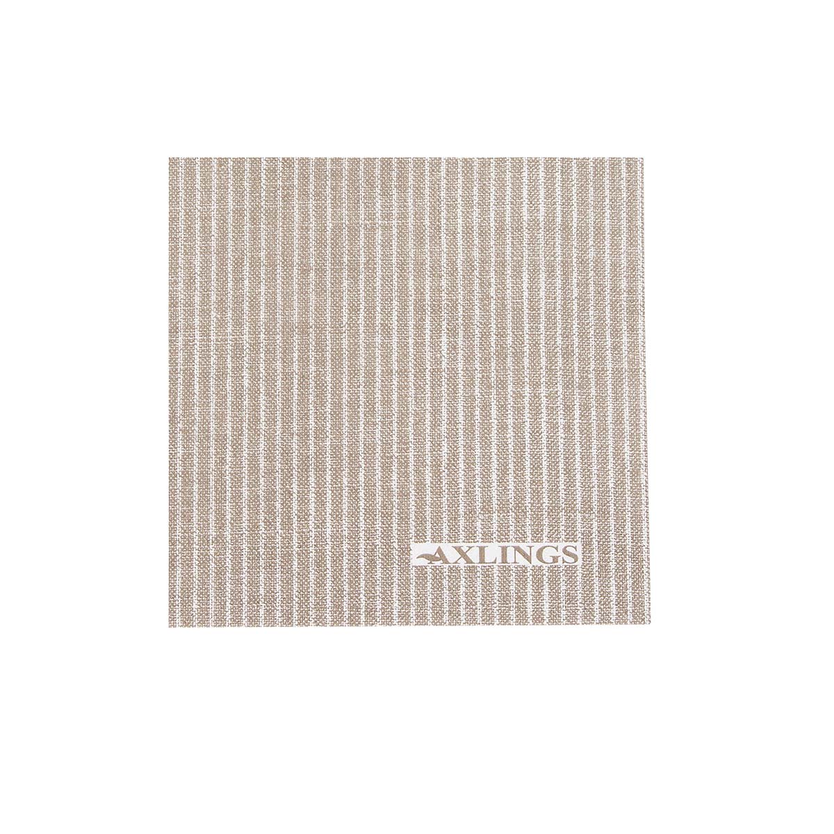 Paper Cocktail Napkin Striped Natural Eleish Van Breems Home